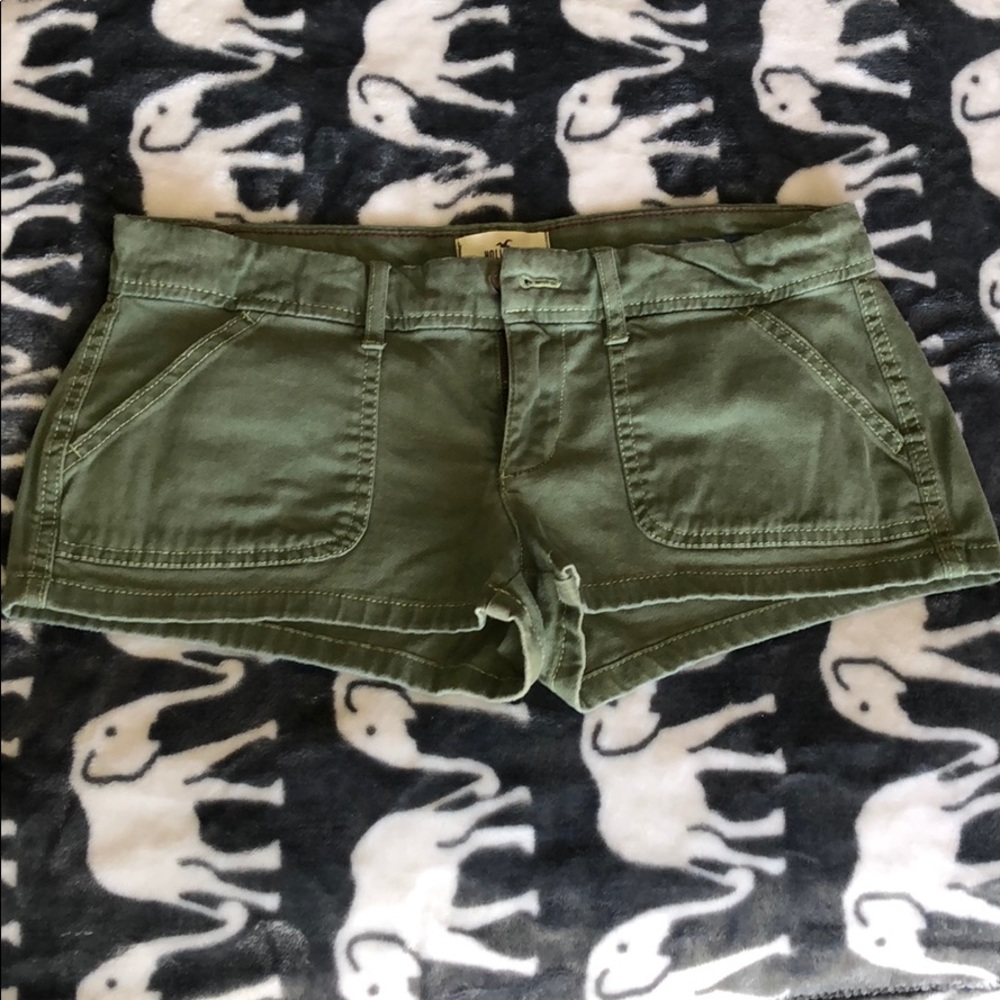 Olive green shorts